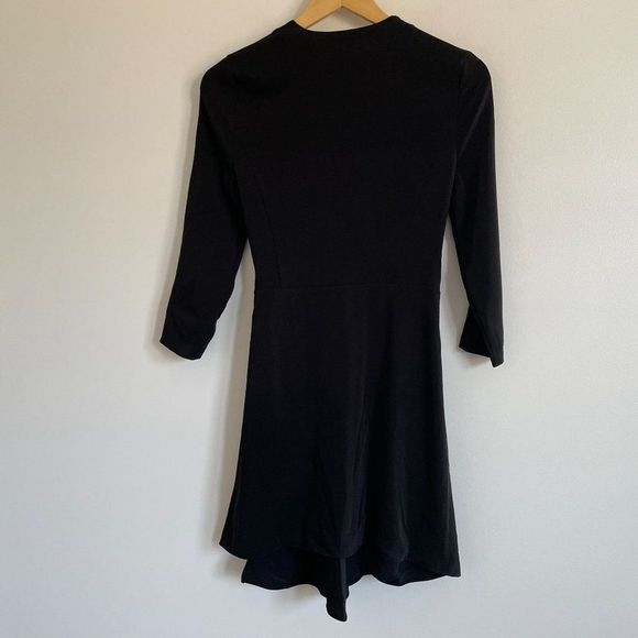 L'AGENCE Black Wrap Dress Mini Never Worn - Picture 7 of 7